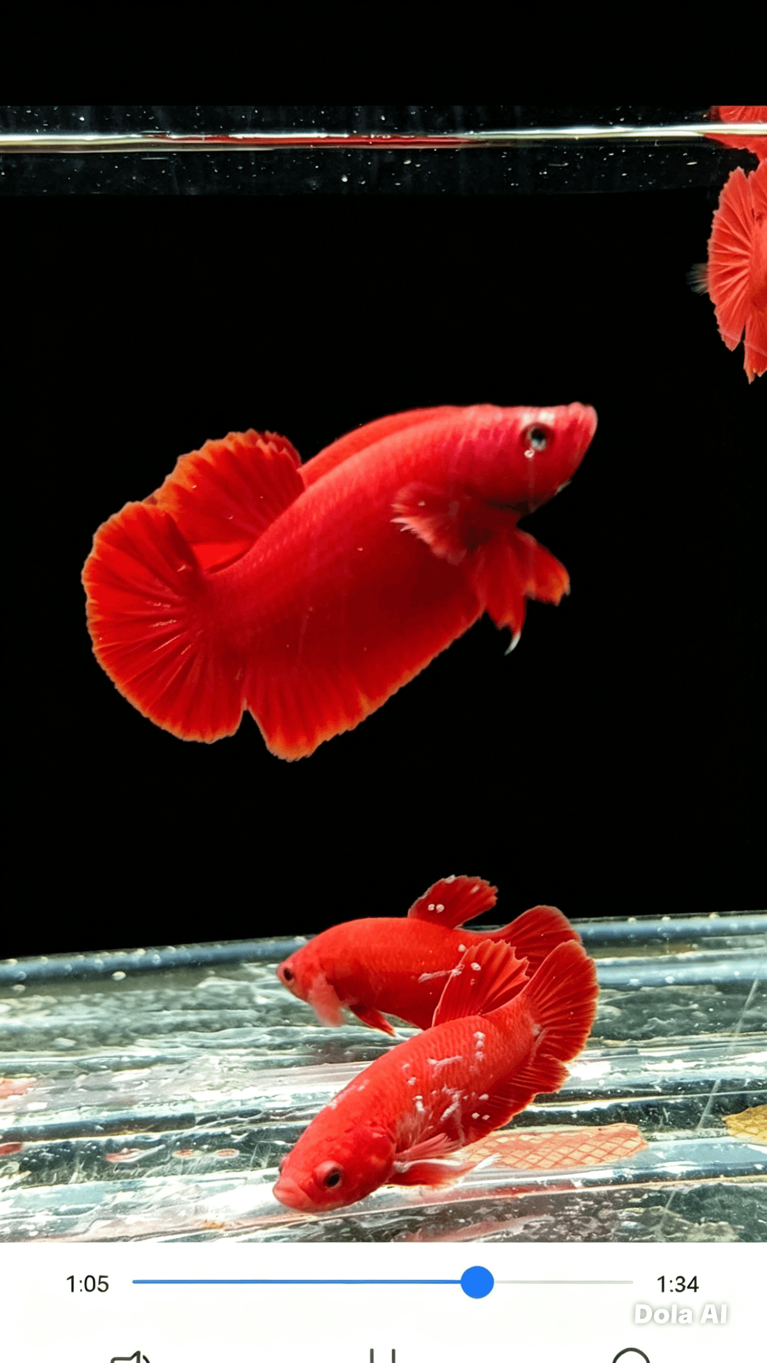 Betta plakat super red - Gambar 1