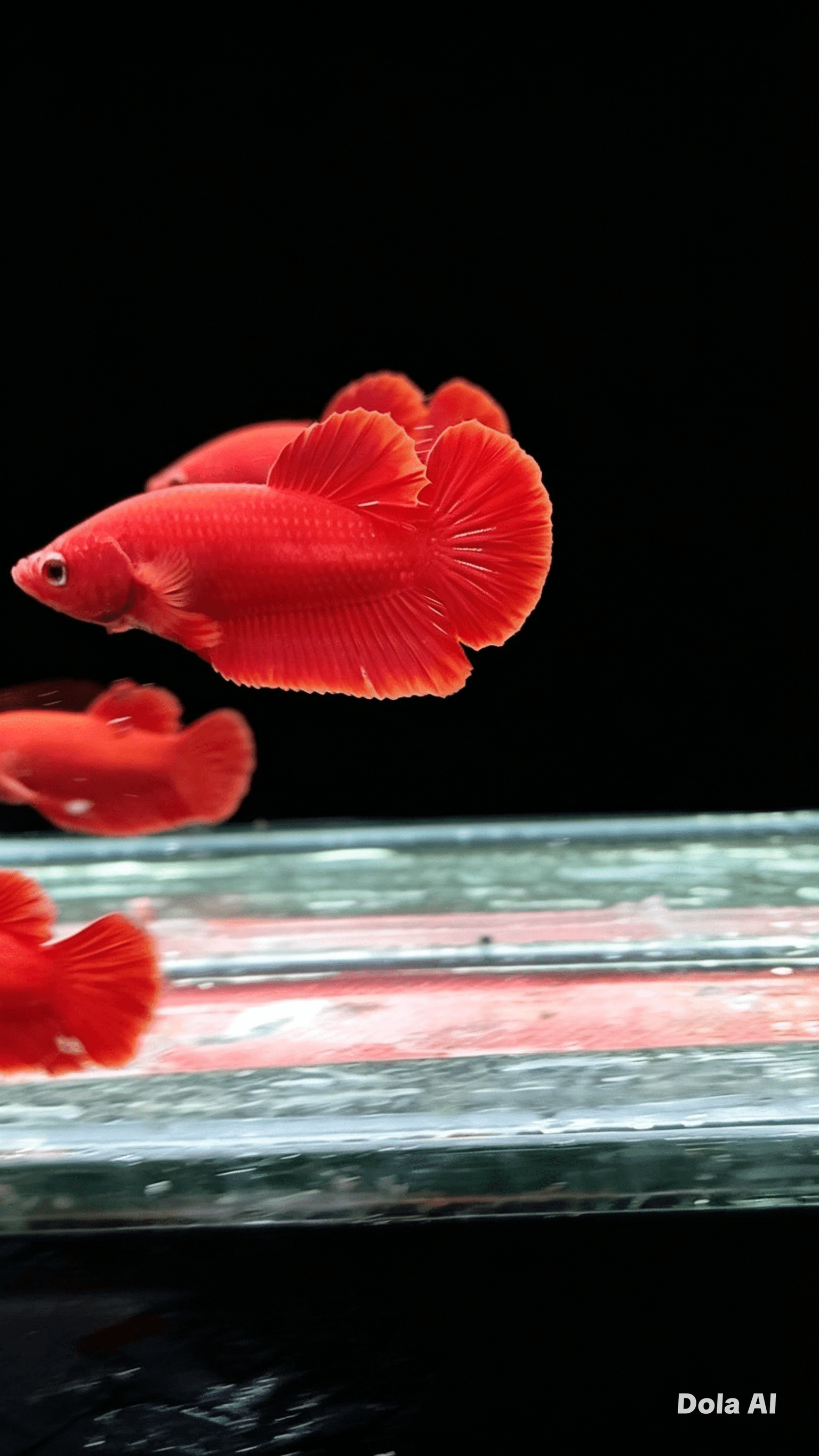 Betta plakat super red - Gambar 2